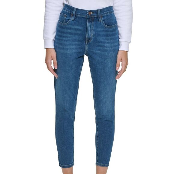 R84 Calvin Klein Jeans Blue High Rise Skinny Jeans - Size 27 x 27 - Picture 1 of 1